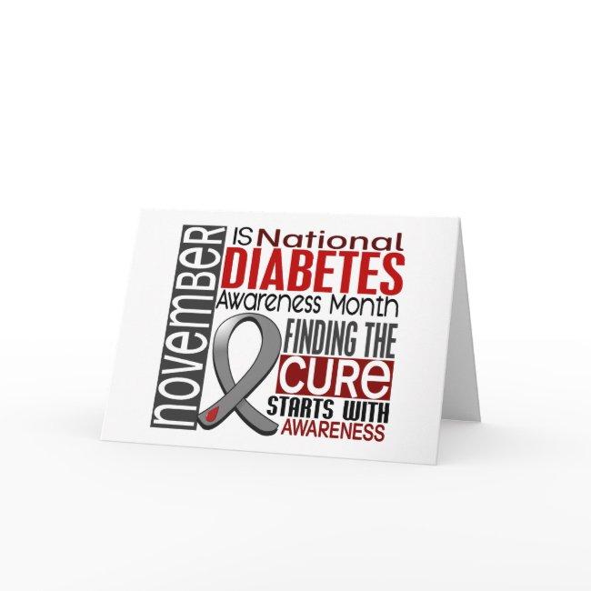Diabetes Awareness Month Ribbon I2.5 Invitations