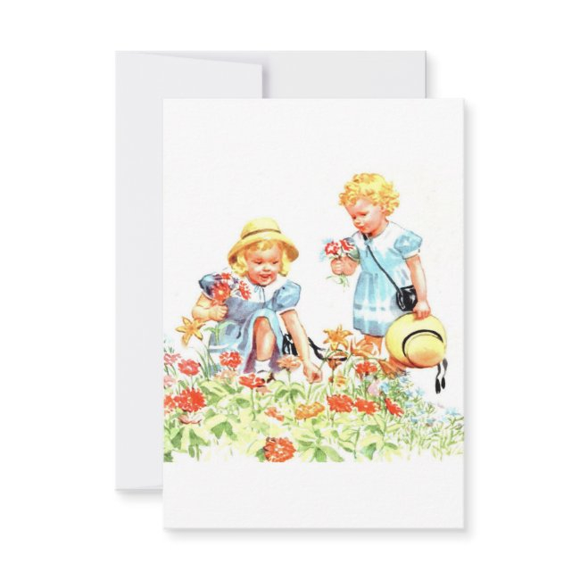 Dick, Jane And Sally Greeting Invitations