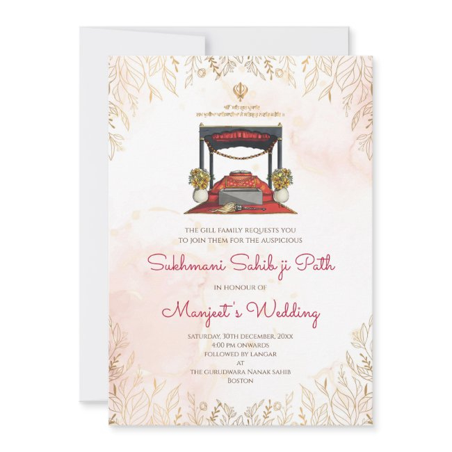 Digital Sukhmani Sahib Path Invitations