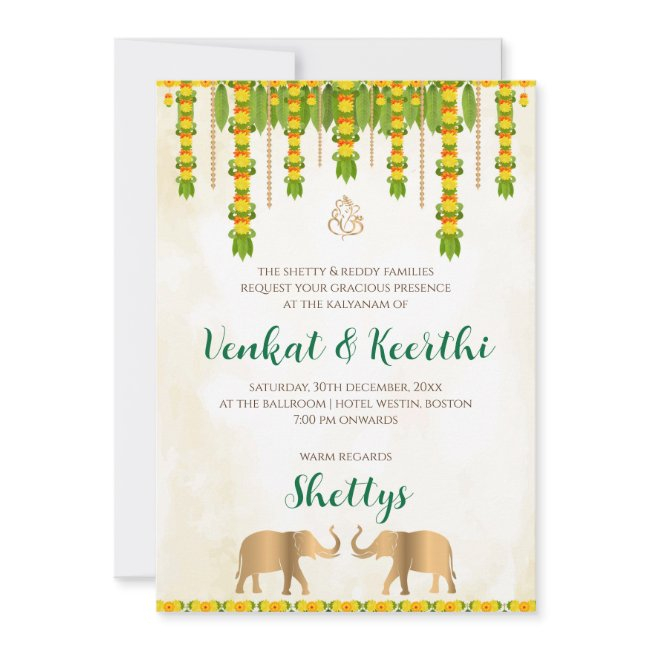 Digital Telugu Invite & Indian Wedding Invitation