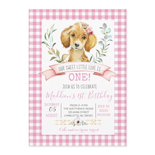 Dog Birthday Shower Invitation, Puppy Birthday Invitation