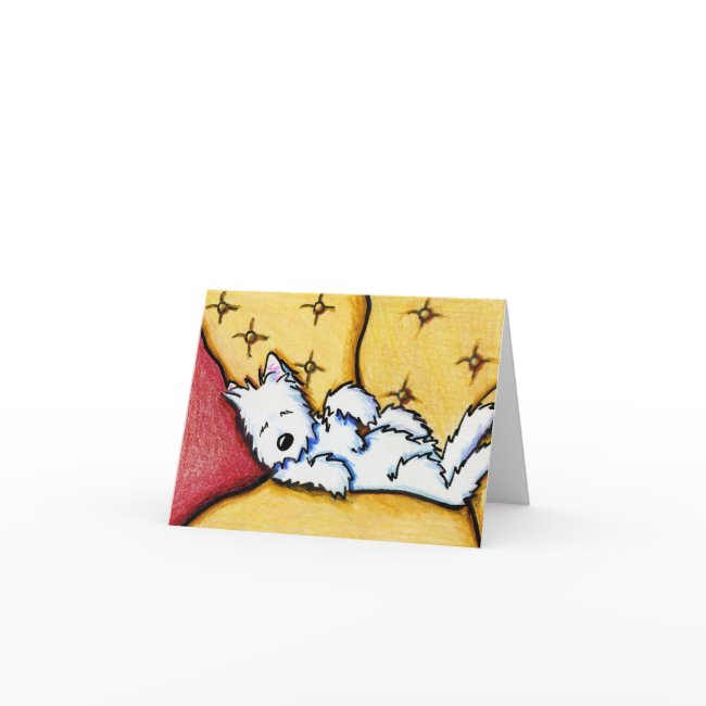 Dog Napped Westie Note Invitations