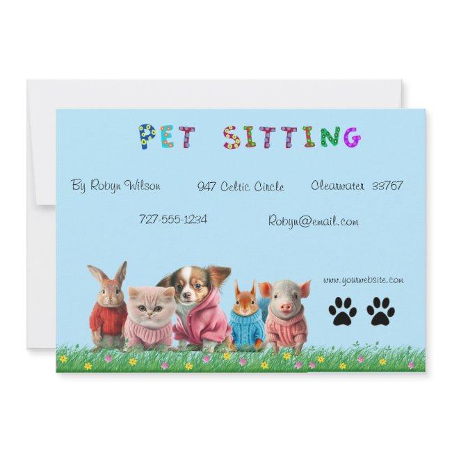 Dog Walker Business Invitations