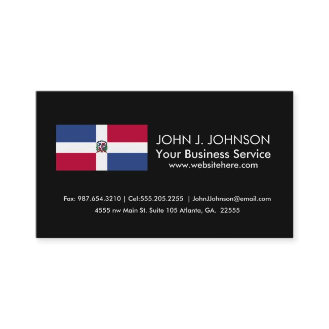 Dominican Republic Flag Business Invitations