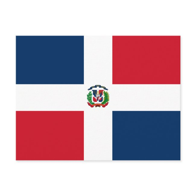 Dominican Republic Flag Postinvitations