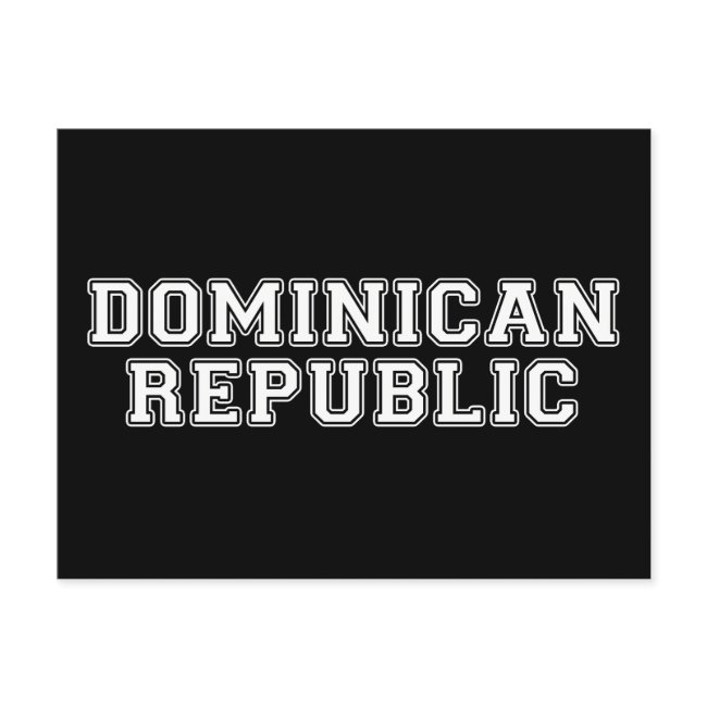 Dominican Republic Postinvitations