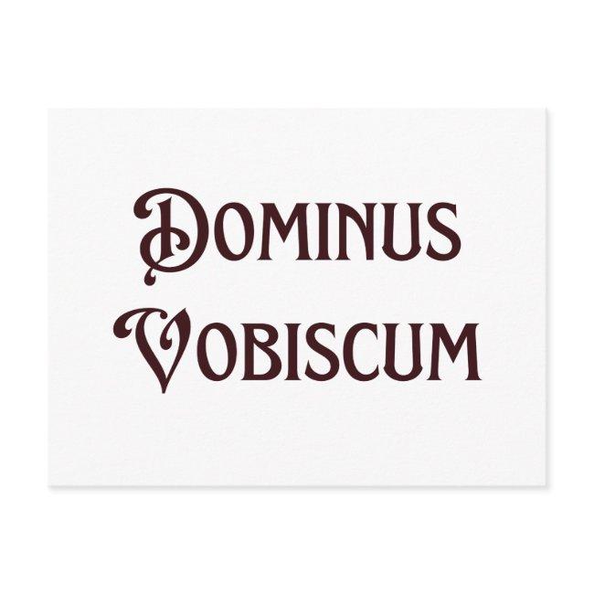 Dominus Vobiscum May The Lord Be With You Catholic Postinvitations