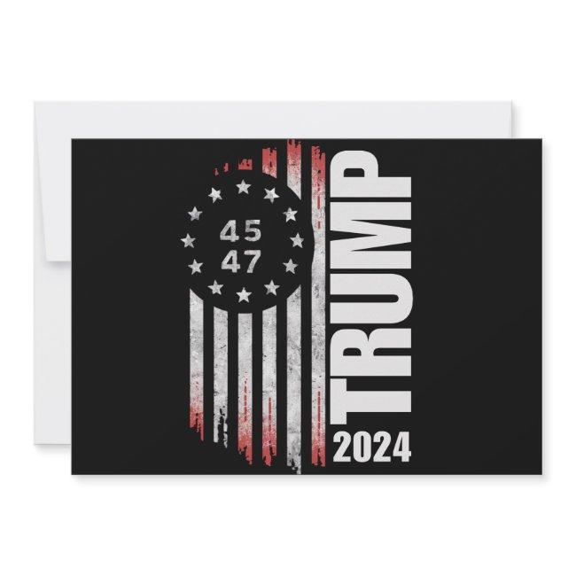 Donald Trump 2024 Election Vote 45 47 American Invitation