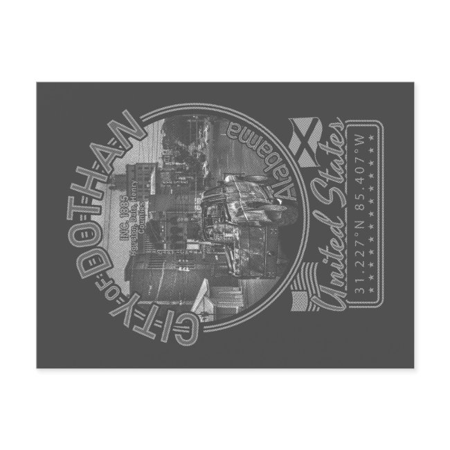 Dothan Alabama - Dothan City Downtown Postinvitations