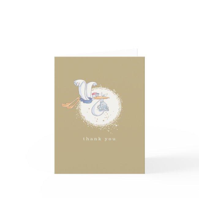 Dumbo & Stork | Boy Baby Shower Thank You