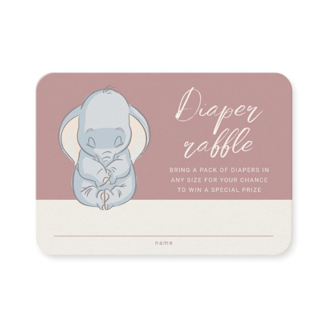 Dumbo & Stork | Over The Moon Diaper Raffle Place Invitations