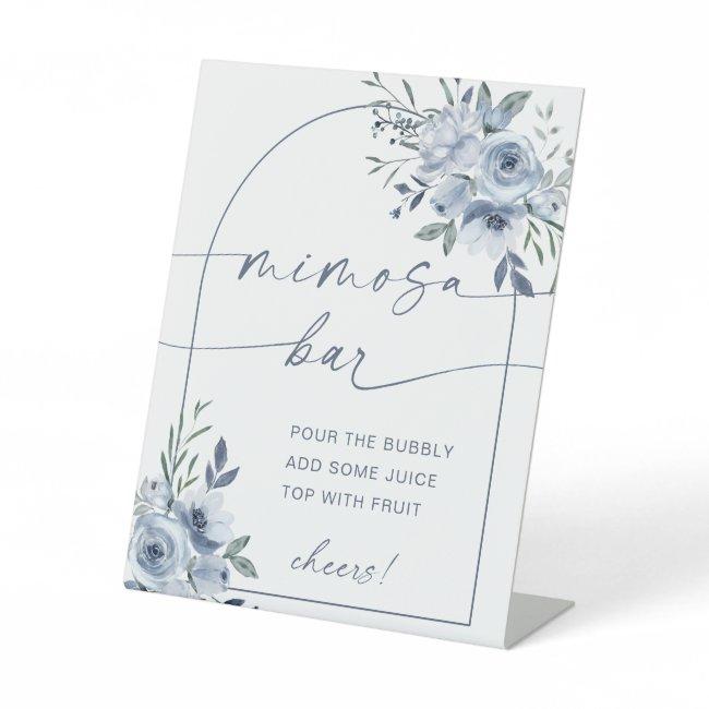 Dusty Blue Mimosa Bar Bridal Shower Sign