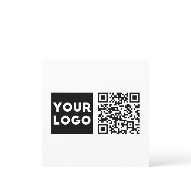 Editable Qr Code & Your Business Logo Or Image Thank You Invitations