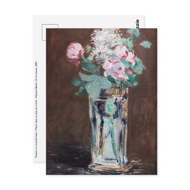 Edouard Manet - Flowers In A Crystal Vase Postinvitations