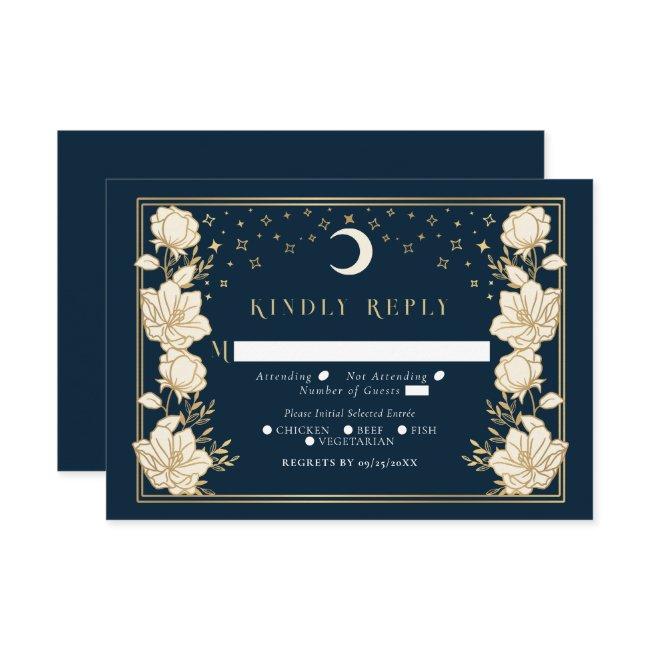 Elegant Arch Art Nouveau Wedding Rsvp Enclosure Invitations