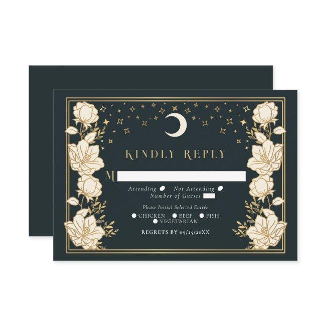 Elegant Arch Art Nouveau Wedding Rsvp Enclosure Invitations