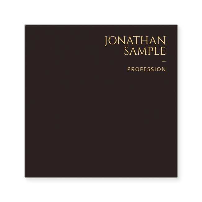 Elegant Black Velvet Gold Look Text Font Modern Square Business Invitations