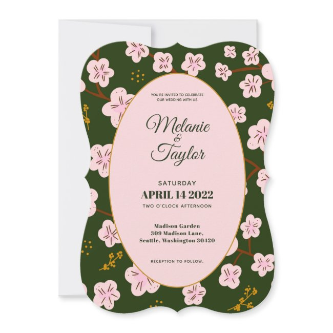 Elegant Blossom Patch Invitation