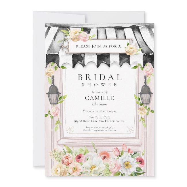 Elegant Flower Garden Bridal Shower Invitation