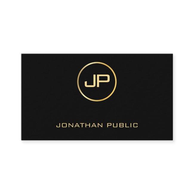 Elegant Glam Gold Look Modern Premium Thick Luxury Business Invitations