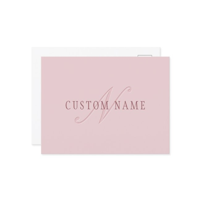 Elegant Looking Monogram | Rose Gold Postinvitations