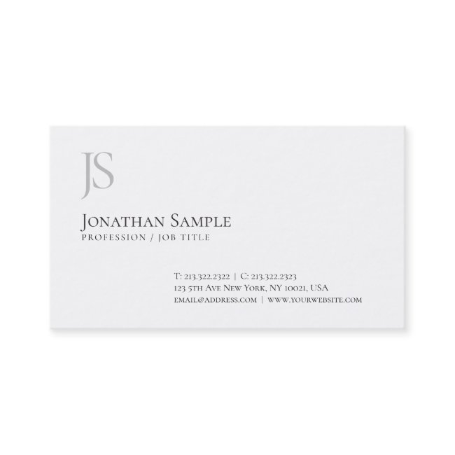 Elegant Simple Design Monogram Professional Chic Business Invitations