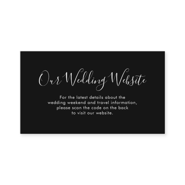 Elegant Simple Minimalist Modern Website Details Enclosure Invitations