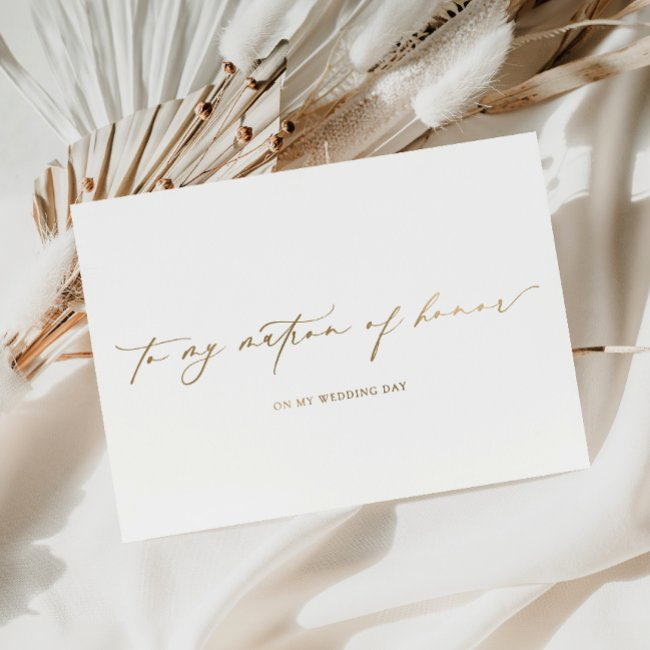 Ellesmere To My Matron Of Honor Wedding Day Foil Invitations