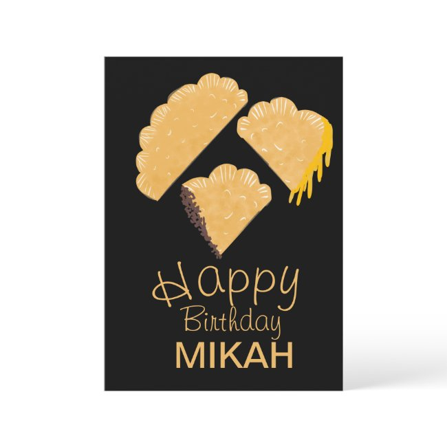 Empanada Hand Drawn Birthday Invitation