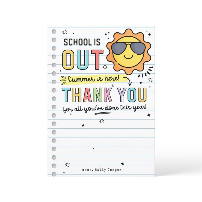 End Of The Year Gift Invitations Holder Template