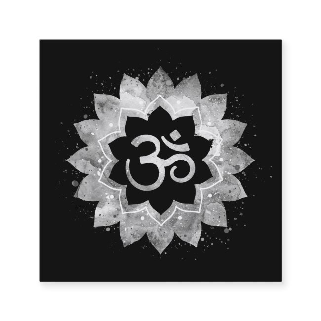 *~* Energy Healing Lotus Mandala Aum Om Symbol Square Business Invitations
