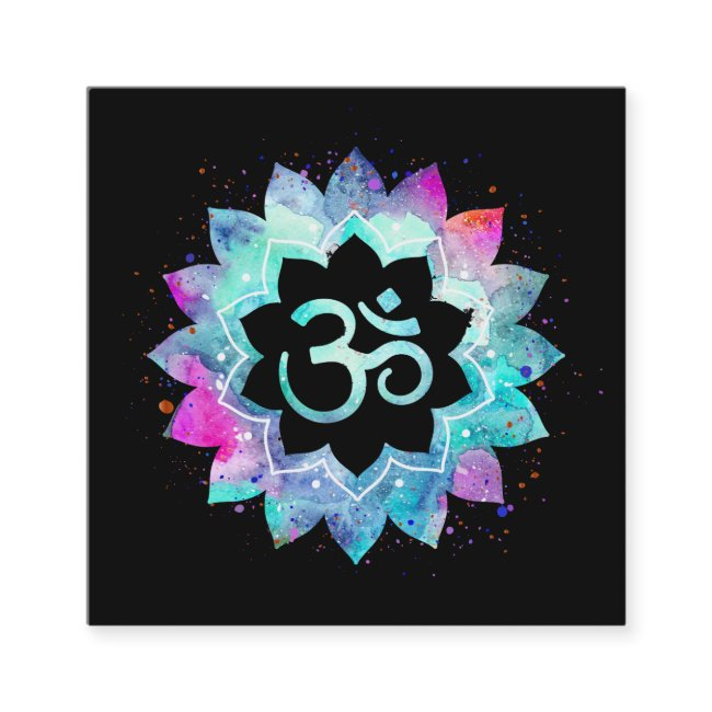 *~* Energy Healing Lotus Mandala Om Aum Symbol Square Business Invitations