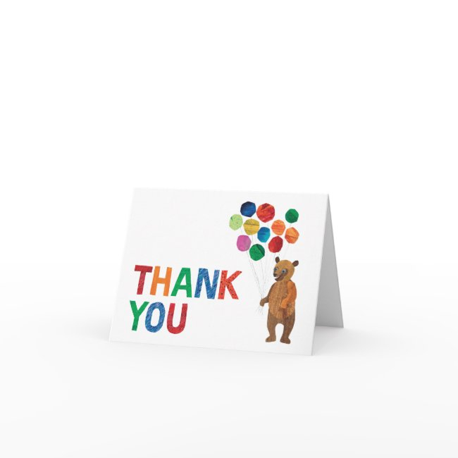 Eric Carle | Brown Bear - Beary Happy Birthday Thank You Invitations