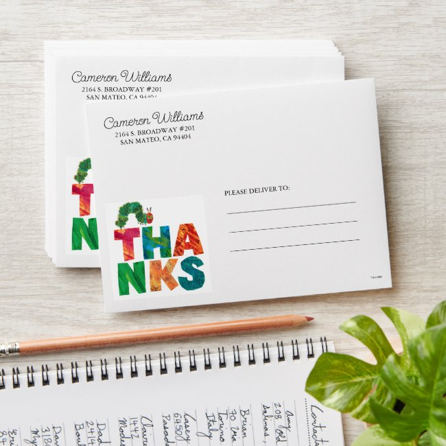 Eric Carle | Thanks Caterpillar Envelope