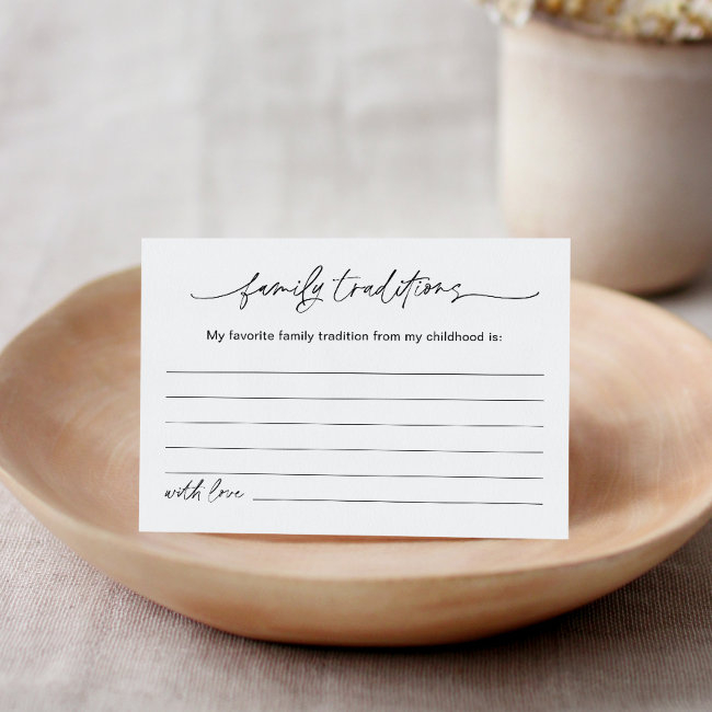 Everleigh Family Traditions Baby Shower Invitations