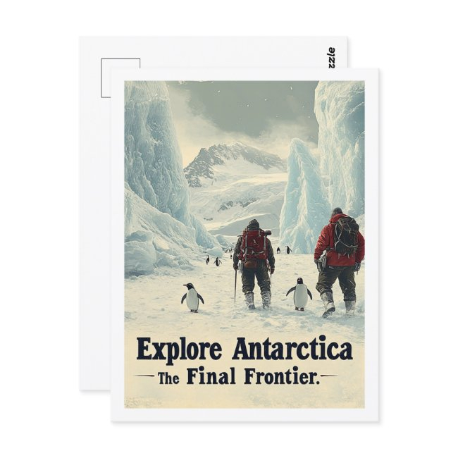 Explore Antarctica Famous Travel Place Postinvitations