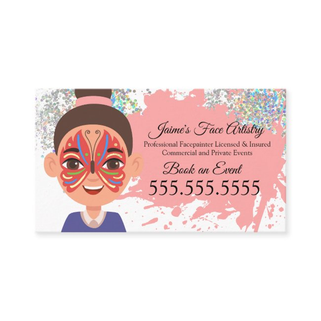 Face Painting Facepainter Clown Butterfly Business Invitations