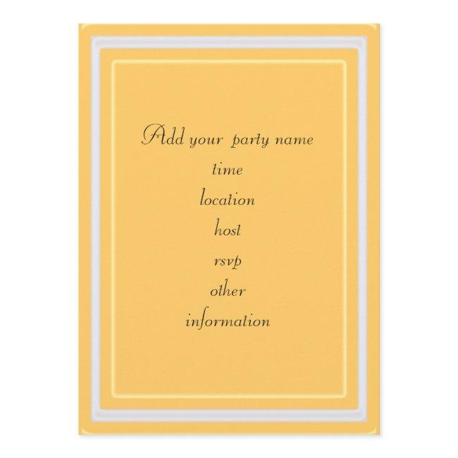 Fall Colorful Leaves Blank Invitation