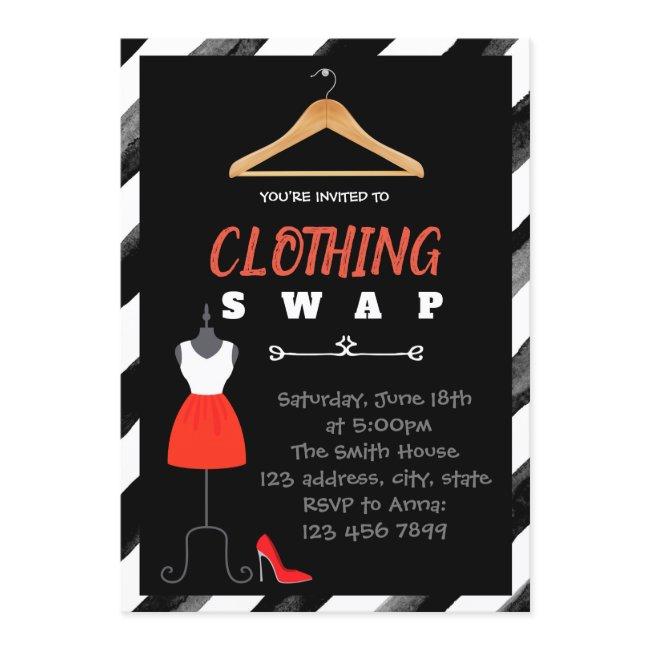 Fashion Swap Party Invitation