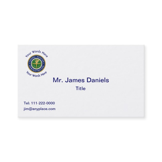 Federal Aviation Administration Shield Business Invitations