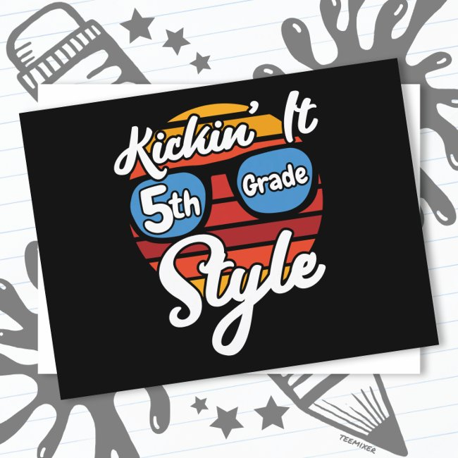 Fifth Grade First Day 5th Grade Back To School Postinvitations