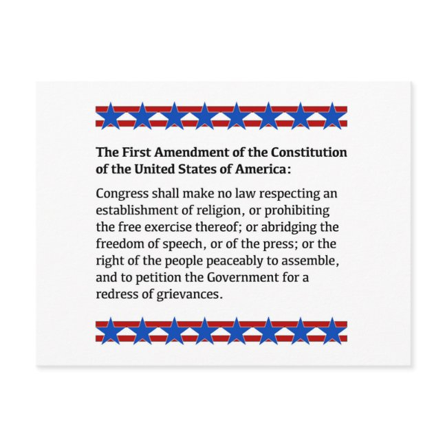 First Amendment Rights Postinvitations