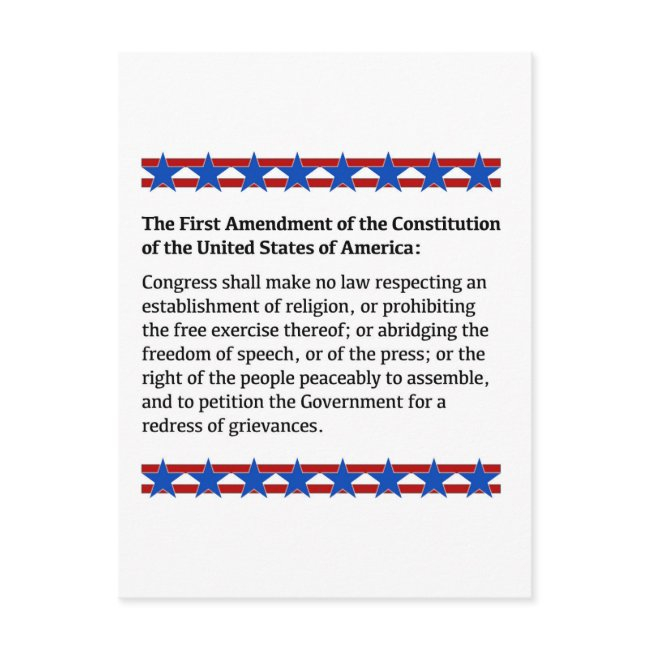 First Amendment Rights Postinvitations