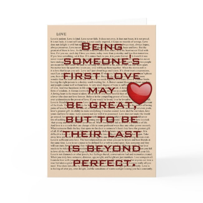 First Love - Greeting Invitations