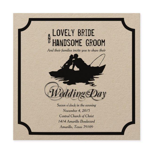 Fishing Lovers Great Catch Wedding Invitation