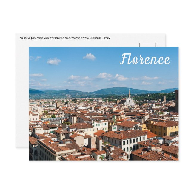 Florence From The Top Of The Campanile - Italy Postinvitations