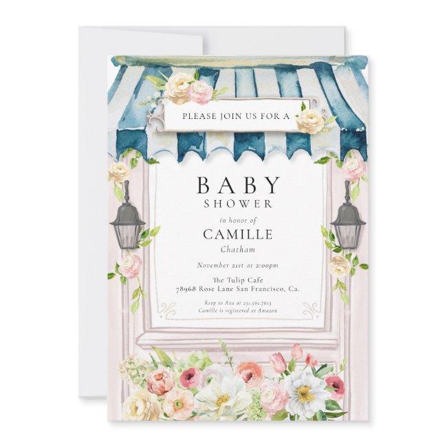 Flower Garden Girl Baby Shower Invitation