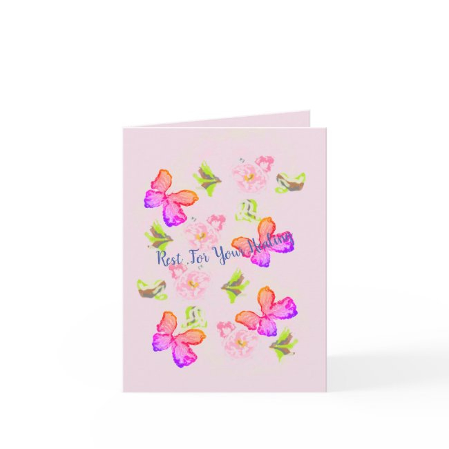 Folded Greeting Invitations : Get Well