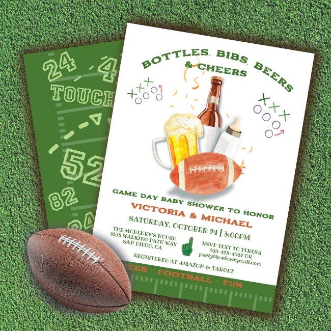 Football Baby Shower Tailgate Couples Game Day Invitation