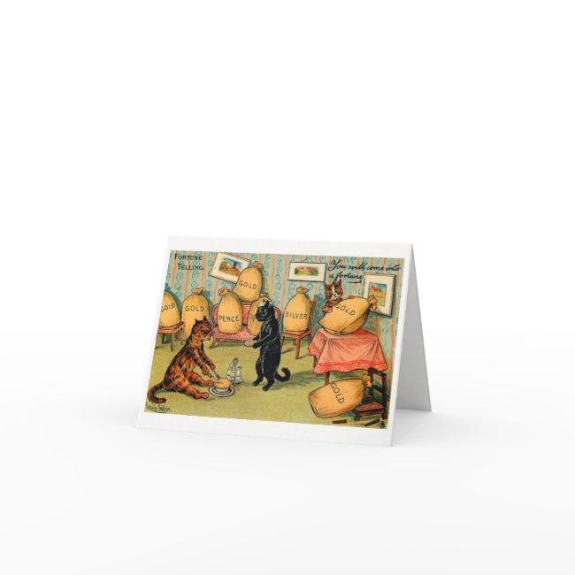 Fortune Telling Cats You Will Come Into A Fortune Invitations